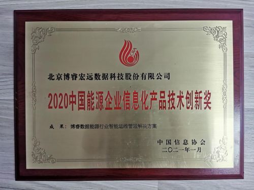 博睿數(shù)據(jù)智能運(yùn)維管理解決方案榮獲中國(guó)能源企業(yè)信息化產(chǎn)品技術(shù)創(chuàng)新獎(jiǎng)